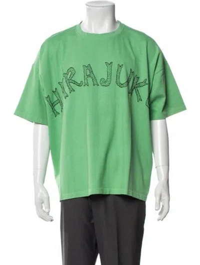 Pre-owned Glass Cypress Graphic Print Crew Neck T-shirt W/ Tags In Green