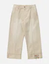 Glass Cypress Khaki High Waisted Denim In Neutral