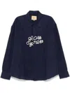 GLASS CYPRESS LOGO-BEADED SHIRT - MEN'S - WOOL