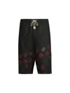 GLASS CYPRESS MEN'S EMBROIDERED LINEN SHORTS
