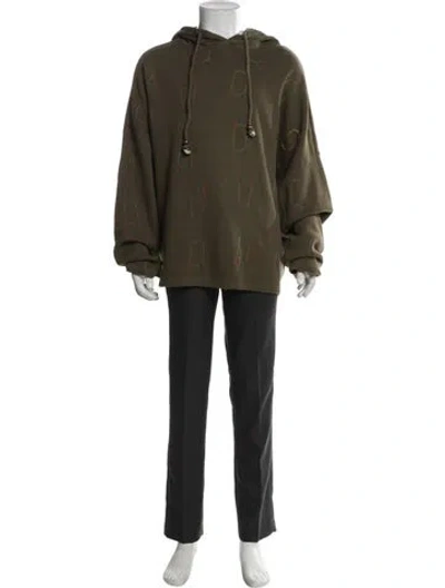 Pre-owned Glass Cypress Mock Neck Long Sleeve Hoodie In Brown