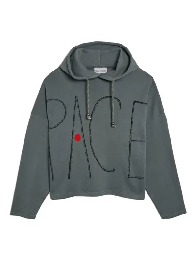 Glass Cypress Pace Hoodie In Gray