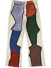 Glass Cypress Patchwork Semi-flare "blue" Jeans In Neutrals