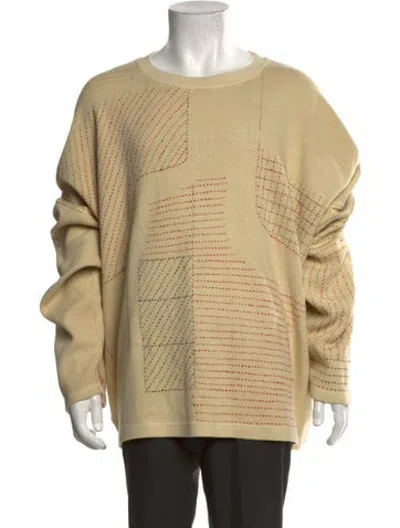 Pre-owned Glass Cypress Patterned Crew Neck Sweatshirt In Neutrals