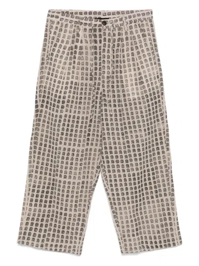 Glass Cypress Patterned Trousers In Neutrals