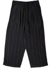 Glass Cypress Black And Pink Silver Trouser In Black