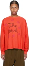 Glass Cypress Red 'devil' Sweatshirt In Red