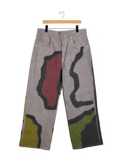 Pre-owned Glass Cypress Relaxed Fit Jeans W/ Tags In Gray