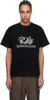 Glass Cypress Ssense Exclusive Black 'satan Of The Loom' T-shirt In Black