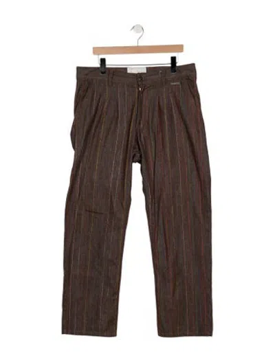 Pre-owned Glass Cypress Straight-leg Jeans In Brown