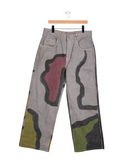 Pre-owned Glass Cypress Straight-leg Jeans W/ Tags In Gray