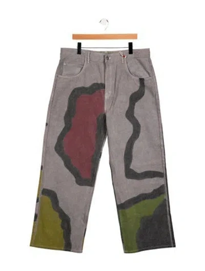 Pre-owned Glass Cypress Straight-leg Jeans W/ Tags In Gray