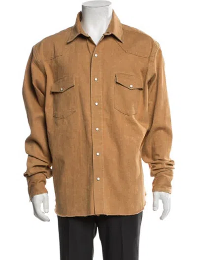 Pre-owned Glass Cypress Striped Jacket In Brown