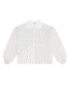 Glass Cypress White Embroidered Knit Polo White In White