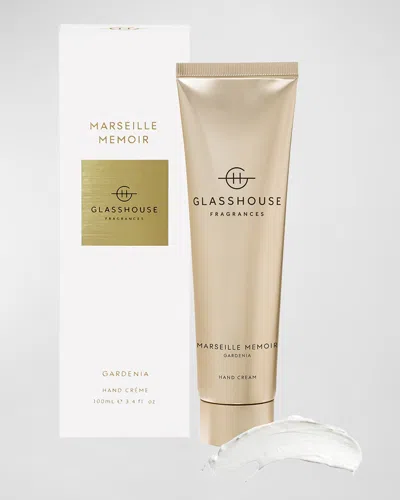 Glasshouse Fragrances 3.4 Oz. Marseille Memoir Hand Cream In White