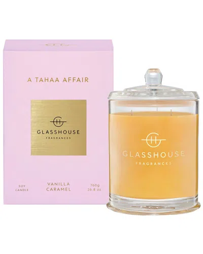 Glasshouse Fragrances Atahaaaffair 760g Candle In Pink