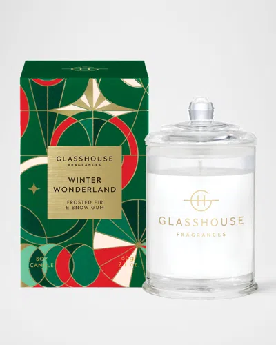 Glasshouse Fragrances Christmas Winter Wonderland Candle, 60 G In Metallic