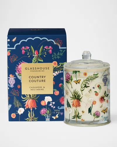 Glasshouse Fragrances Country Couture Candle, 13.4 Oz. In Blue