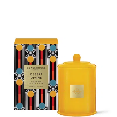 Glasshouse Fragrances Desert Divine Candle 380g In Yellow