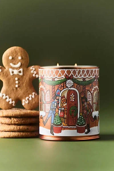 Glasshouse Fragrances Glasshouse Gourmand Gingerbread House Boxed Glass Candle In Multi
