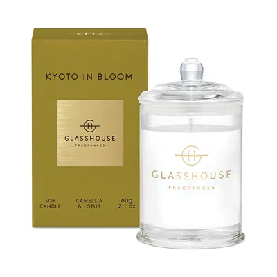 Glasshouse Fragrances Kyoto In Bloom Candle 2.1 Oz. In Gold