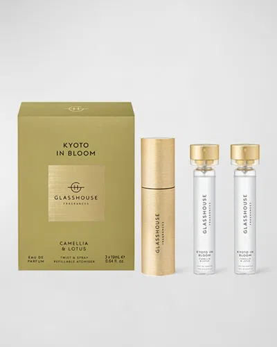 Glasshouse Fragrances Kyoto In Bloom Eau De Parfum, 3 X 19 ml In Transparent