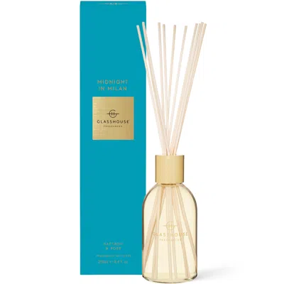 Glasshouse Fragrances Midnight In Milan Diffuser 8.4 Fl. oz In White
