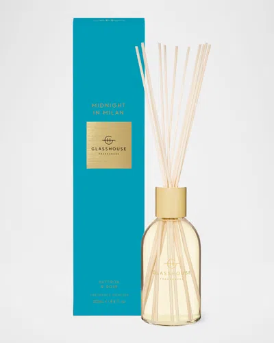 Glasshouse Fragrances Midnight In Milan Diffuser, 8.4 Oz. In White