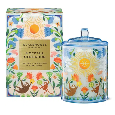 Glasshouse Fragrances Mocktail Meditation Salted Cucamelon & Starfruit Candle, 13.4 oz