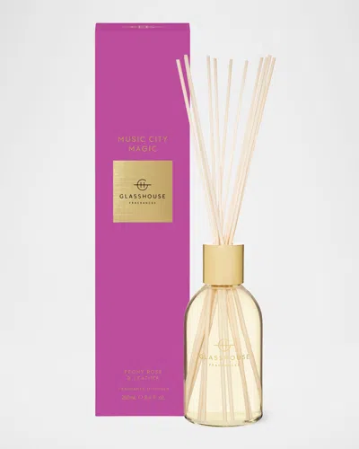 Glasshouse Fragrances Music City Magic Diffuser, 8.4 Oz. In White