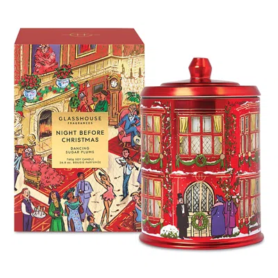 Glasshouse Fragrances Night Before Christmas Candle, 26.81 Oz. In Red