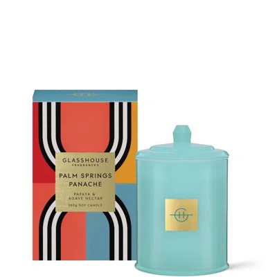 Glasshouse Fragrances Palm Spring Panache Candle 380g In Blue