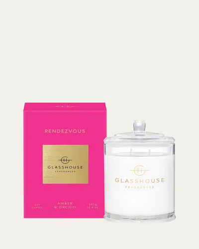Glasshouse Fragrances 13.4 Oz. Over The Rainbow Candle In Pink