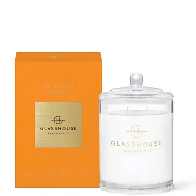 Glasshouse Fragrances St. Barts Bronze Triple Scented Candle 380g In Transparent