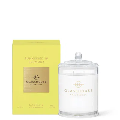 Glasshouse Fragrances Sunkissed In Bermuda Triple Scented Candle 380g In Transparent