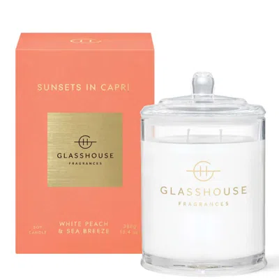 Glasshouse Fragrances Sunset In Capri Candle 13.4 oz In Transparent