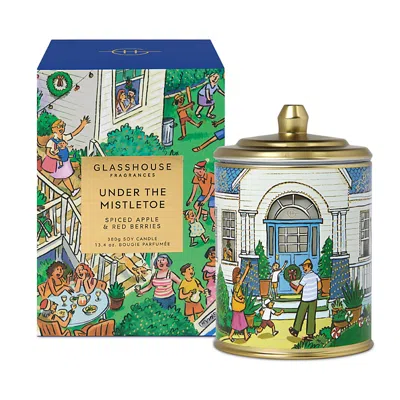 Glasshouse Fragrances Under The Mistletoe Candle, 13.4 Oz. In Multi