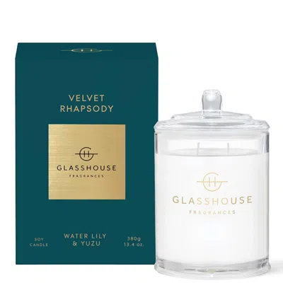 GLASSHOUSE FRAGRANCES VELVET RHAPSODY 13.4 OZ. TRIPLE SCENTED CANDLE