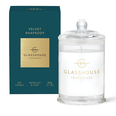 Glasshouse Fragrances Velvet Rhapsody Candle 2.1 Oz. In Transparent