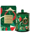 Glasshouse Fragrances Under The Mistletoe 380g Candle In Green