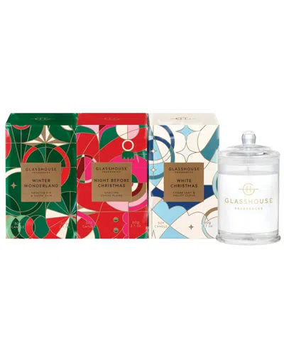 Glasshouse Fragrances Winter Wonderland 3x60g Candle Trio
