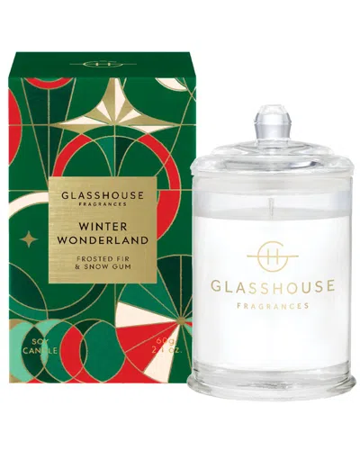 Glasshouse Fragrances Winter Wonderland 60g Candle In Green