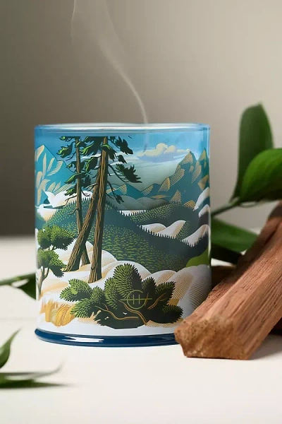 Glasshouse Fragrances Woody Chalet Chic Glass Candle In Multi