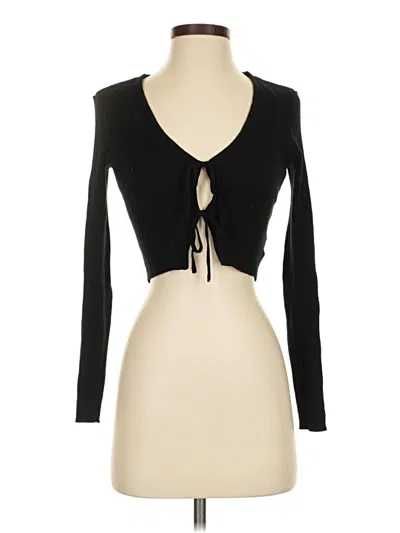 Pre-owned Glassons Cardigan Sweater In Black