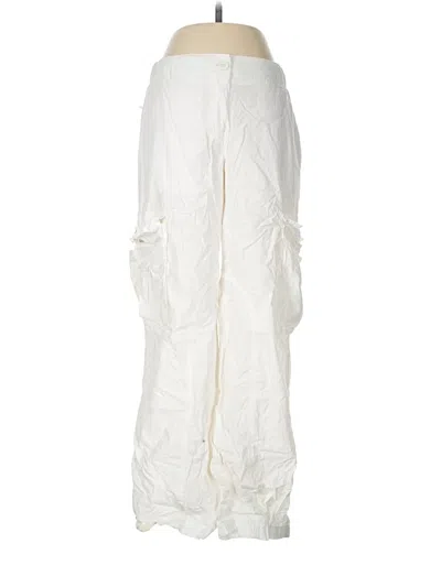 Pre-owned Glassons Cargo Pants In White
