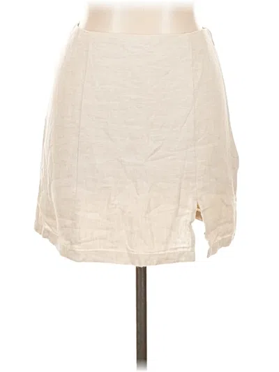 Pre-owned Glassons Casual Skirt In White