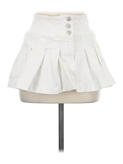 Pre-owned Glassons Casual Skirt In White