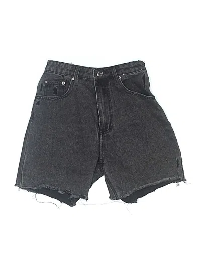 Pre-owned Glassons Denim Shorts In Black