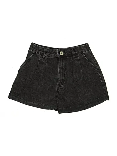Pre-owned Glassons Denim Shorts In Black