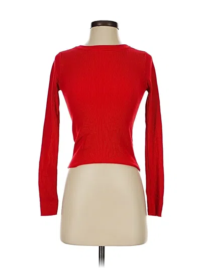 Pre-owned Glassons Long Sleeve T-shirt In Red